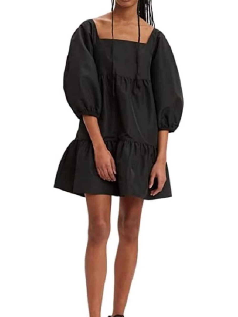 Levi's Black Puff-Sleeve Dress